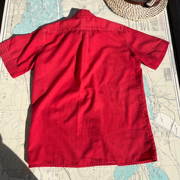 Vintage 70s Elite Pleated Collar Button Up Blouse - Picture 5 of 6